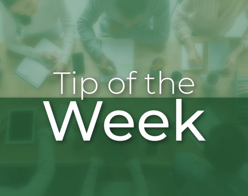 Green- Tip of the Week copy